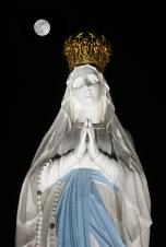 The Crowned Virgin statue in Lourdes